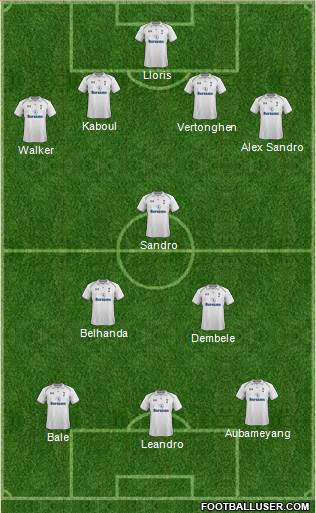 Tottenham Hotspur Formation 2013