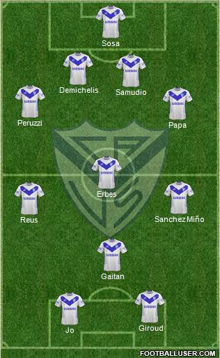 Vélez Sarsfield Formation 2013