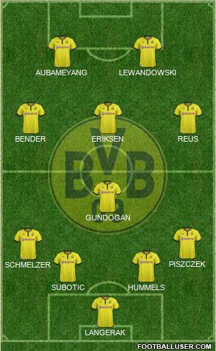 Borussia Dortmund Formation 2013