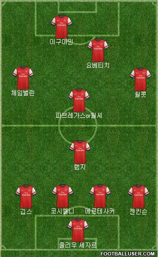 Arsenal Formation 2013