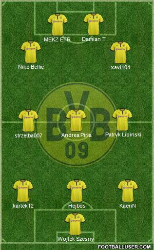 Borussia Dortmund Formation 2013