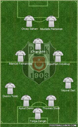 Besiktas JK Formation 2013