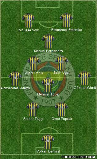 Fenerbahçe SK Formation 2013