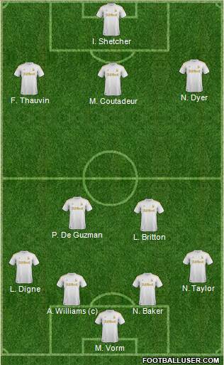 Swansea City Formation 2013