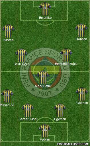 Fenerbahçe SK Formation 2013