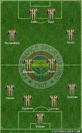 Fenerbahçe SK Formation 2013