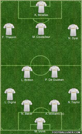 Swansea City Formation 2013