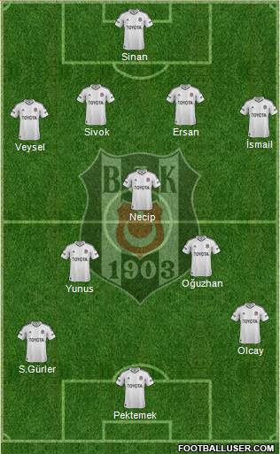 Besiktas JK Formation 2013