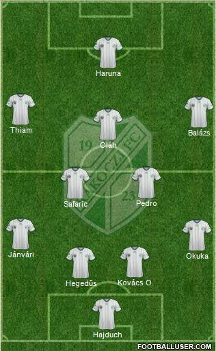 Kaposvári Rákóczi FC Formation 2013