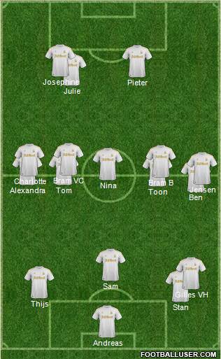 Swansea City Formation 2013