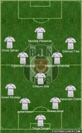 Besiktas JK Formation 2013