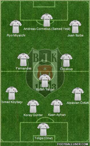Besiktas JK Formation 2013