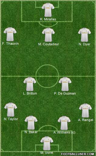 Swansea City Formation 2013