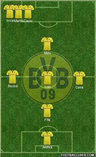 Borussia Dortmund Formation 2013