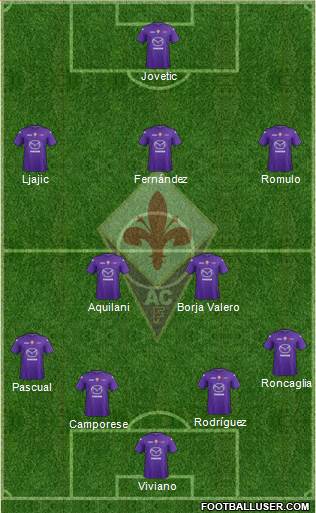 Fiorentina Formation 2013