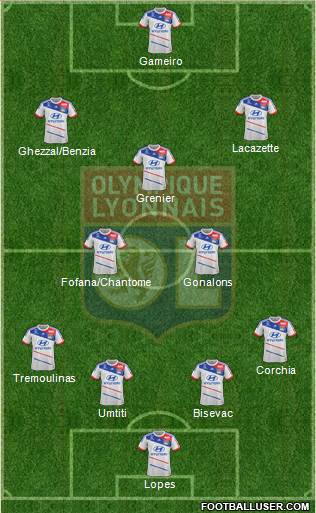 Olympique Lyonnais Formation 2013