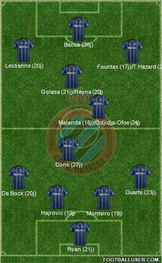 Club Brugge KV Formation 2013