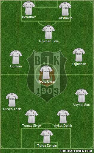 Besiktas JK Formation 2013