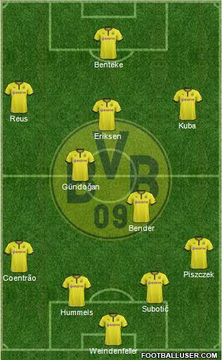 Borussia Dortmund Formation 2013