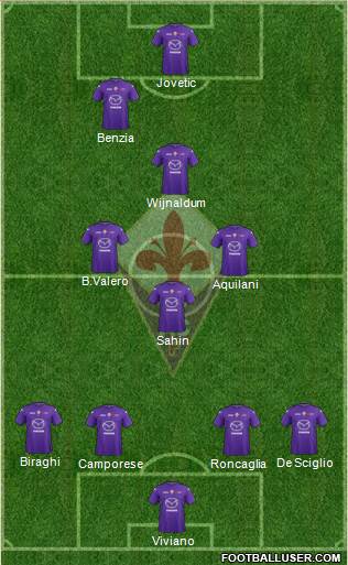 Fiorentina Formation 2013