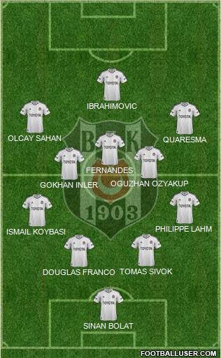 Besiktas JK Formation 2013