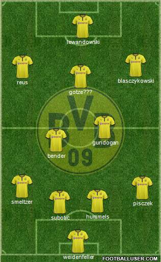 Borussia Dortmund Formation 2013