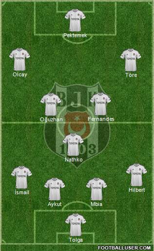 Besiktas JK Formation 2013