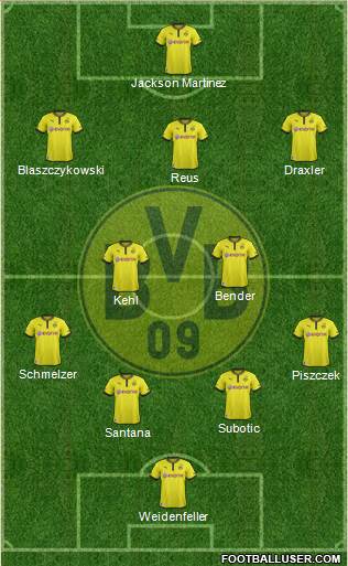Borussia Dortmund Formation 2013