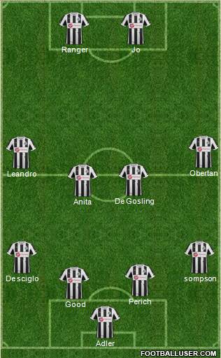 Newcastle United Formation 2013