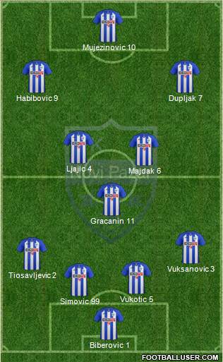 FK Novi Pazar Formation 2013