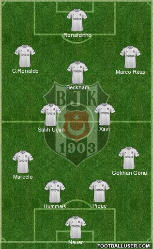 Besiktas JK Formation 2013