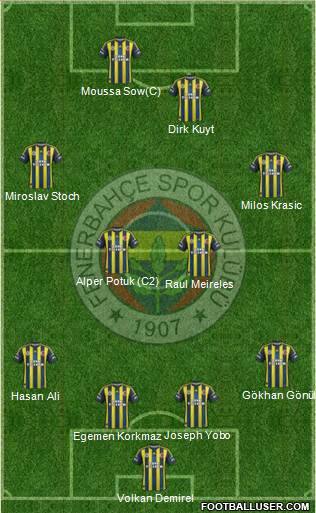 Fenerbahçe SK Formation 2013