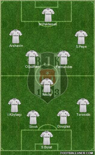 Besiktas JK Formation 2013