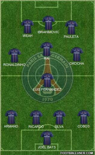 Paris Saint-Germain Formation 2013