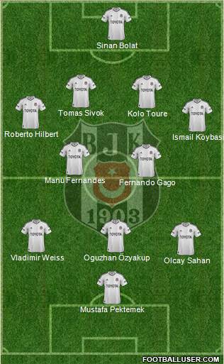 Besiktas JK Formation 2013