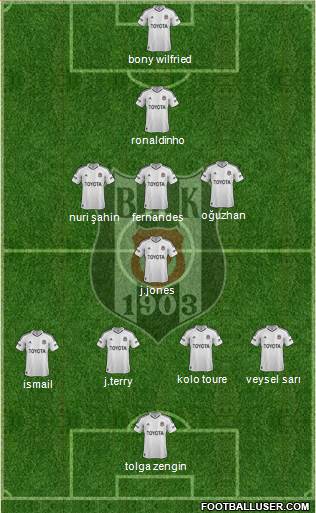 Besiktas JK Formation 2013