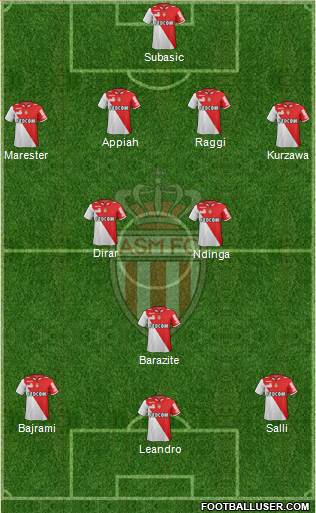 AS Monaco FC Formation 2013
