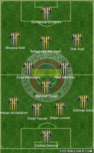 Fenerbahçe SK Formation 2013