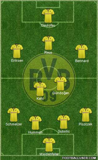 Borussia Dortmund Formation 2013