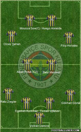 Fenerbahçe SK Formation 2013