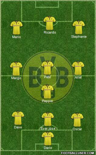 Borussia Dortmund Formation 2013