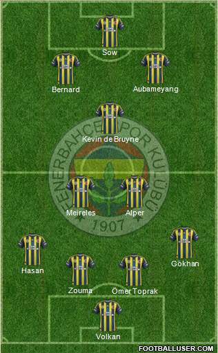 Fenerbahçe SK Formation 2013