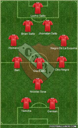 Independiente Formation 2013