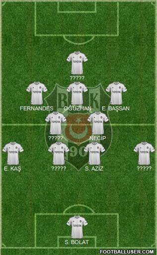 Besiktas JK Formation 2013