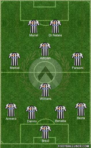 Udinese Formation 2013
