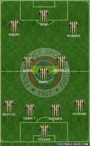 Fenerbahçe SK Formation 2013