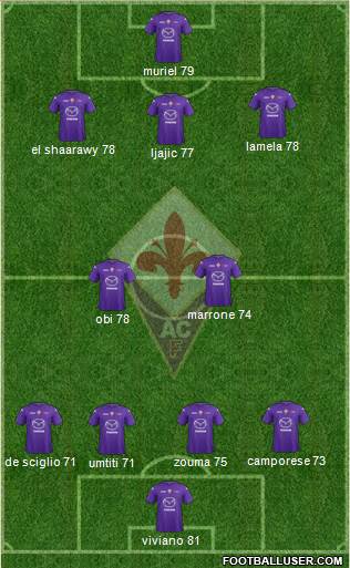 Fiorentina Formation 2013