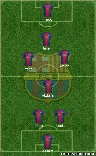 F.C. Barcelona Formation 2013
