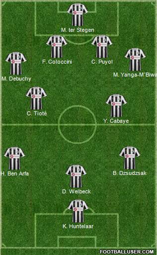 Newcastle United Formation 2013