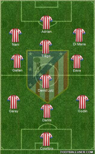 C. Atlético Madrid S.A.D. Formation 2013